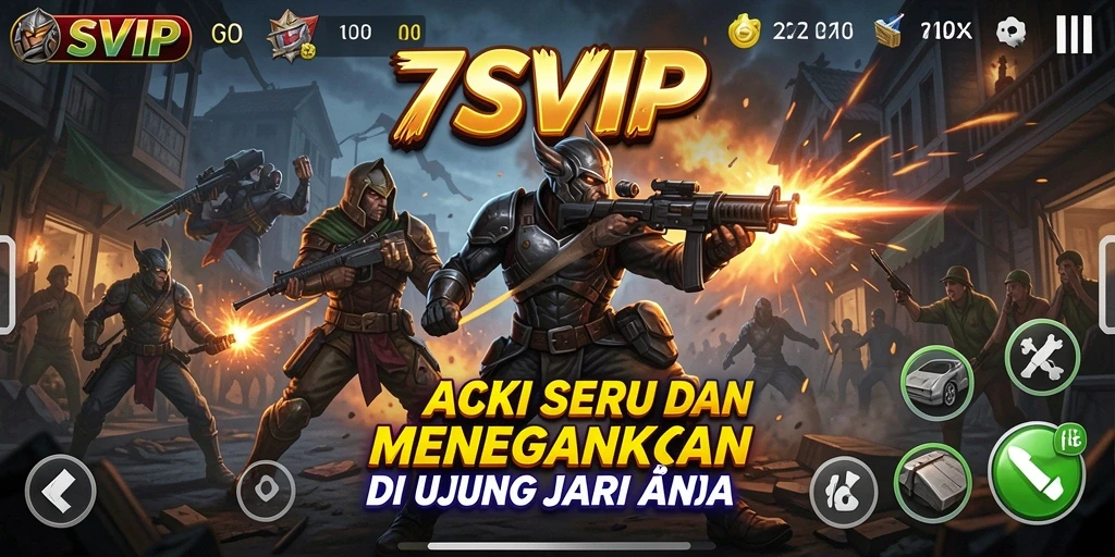 Tangkapan layar gameplay 7SVIP yang menampilkan aksi mendebarkan.
