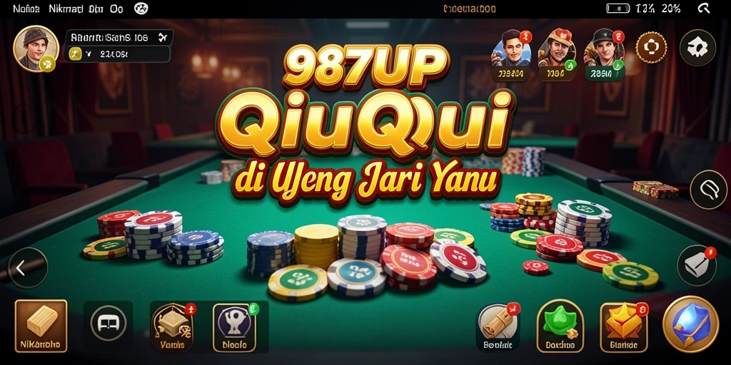Tampilan menarik dari gameplay QiuQiu di 987UP.