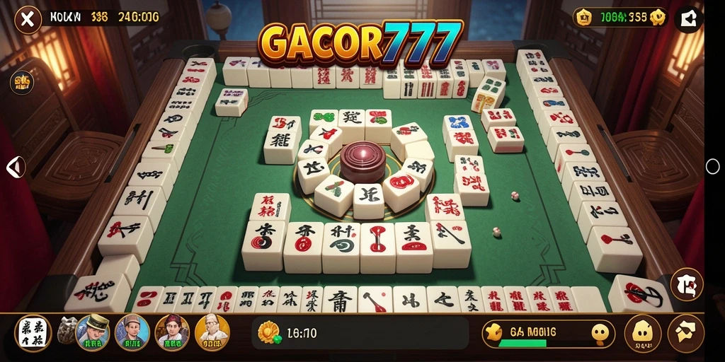 Tampilan menarik dari gameplay Mahjong di GACOR777.