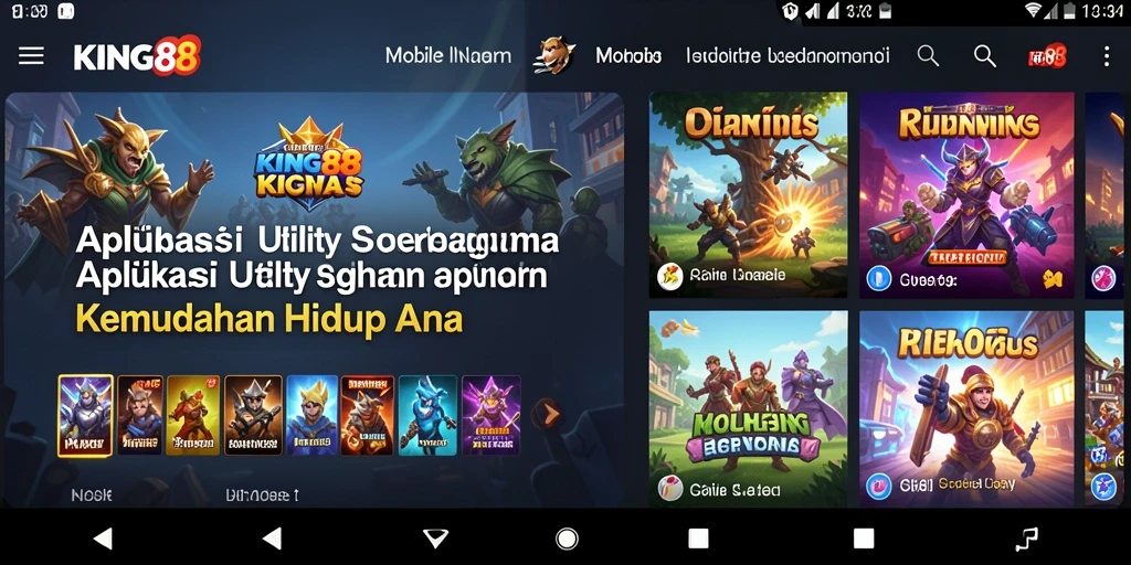 Screenshot KING88 menampilkan antarmuka yang bersih dan intuitif untuk kemudahan penggunaan.