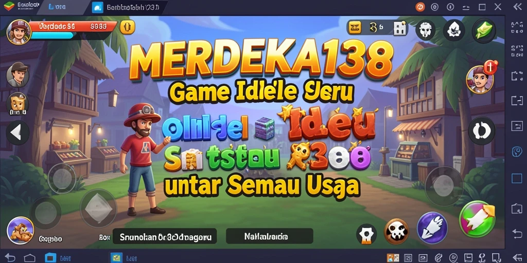 Tampilan gameplay menarik dari MERDEKA138 yang menunjukkan aksi Idle.