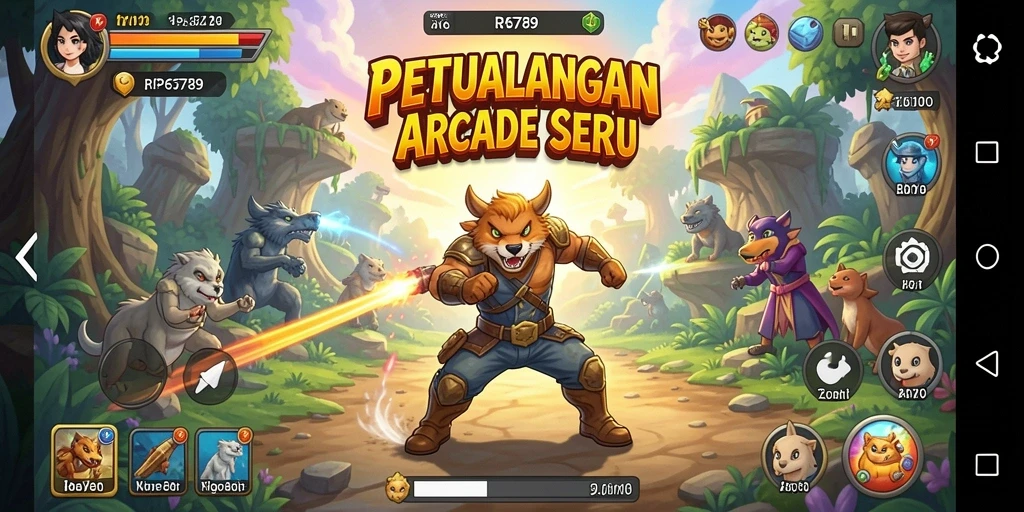 Tampilan gameplay seru dari RP6789 dengan banyak tantangan.