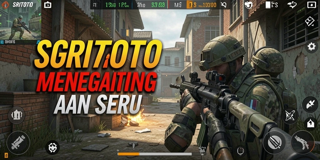 Tampilan gameplay seru dalam SRITOTO dengan aksi tembak-menembak yang intens.