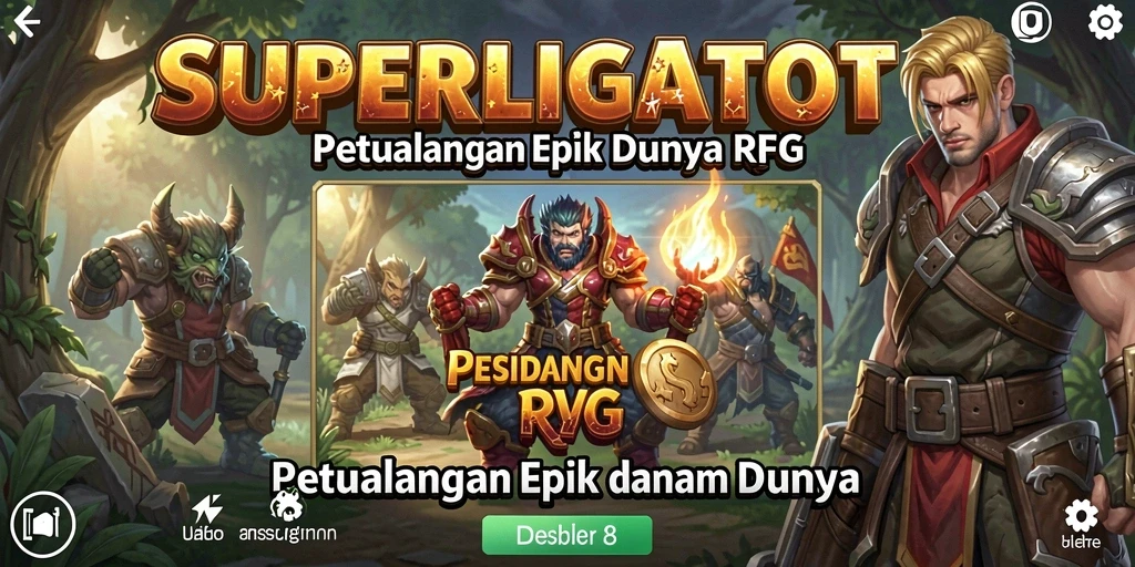 Screenshot gameplay SUPERLIGATOTO yang menampilkan pertarungan seru dan grafik memukau.